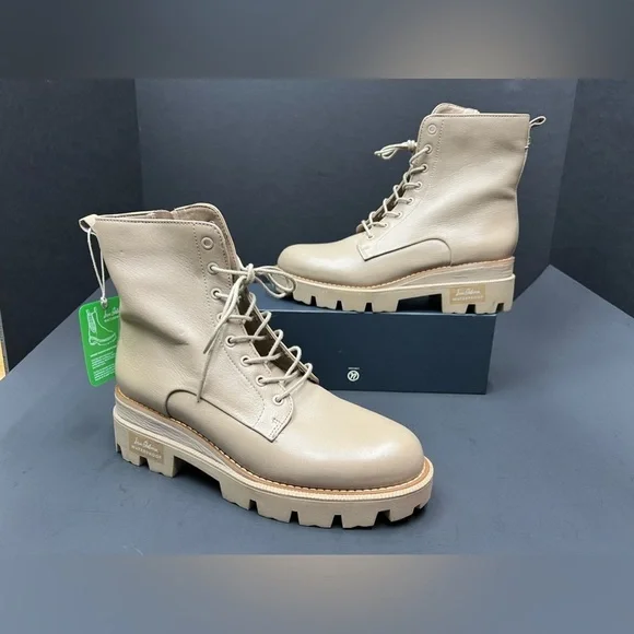 SAME EDELMAN Garret Ivory Leather boots, NEW - Picture 2 of 13